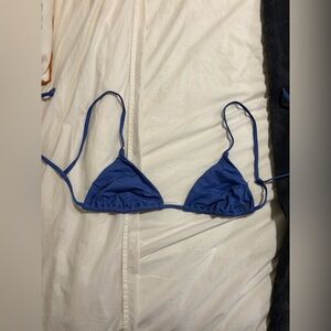 Roxy Blue Triangle Bikini Top